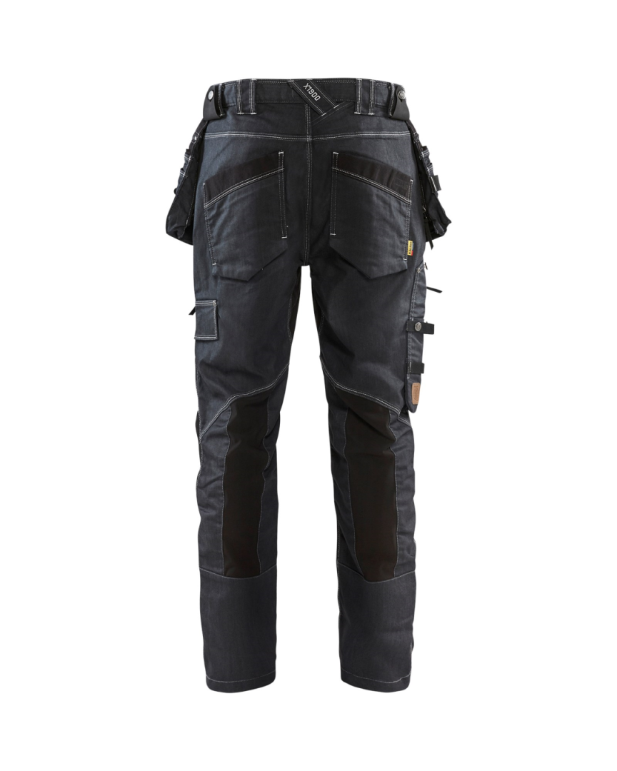 Blaklader Baggy Denim Werkbroek met Knie- Holsterzakken
