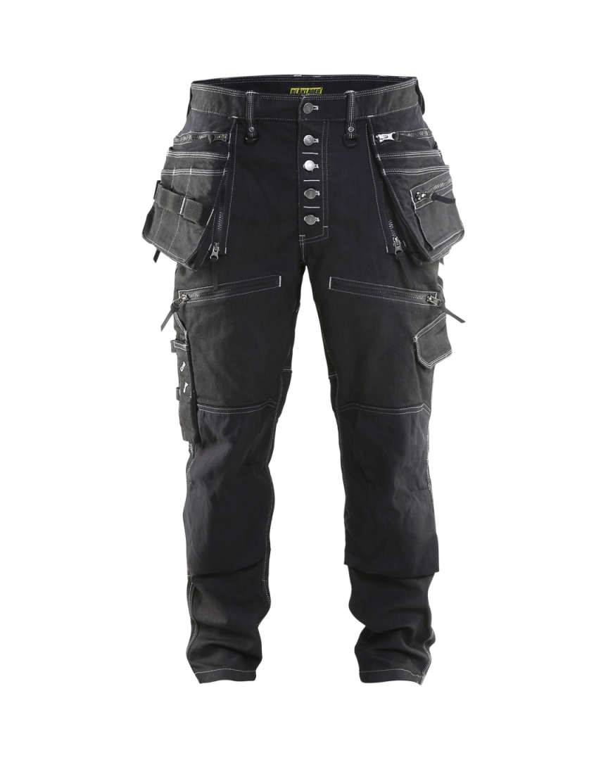 Blaklader Baggy Denim Werkbroek met Knie- Holsterzakken