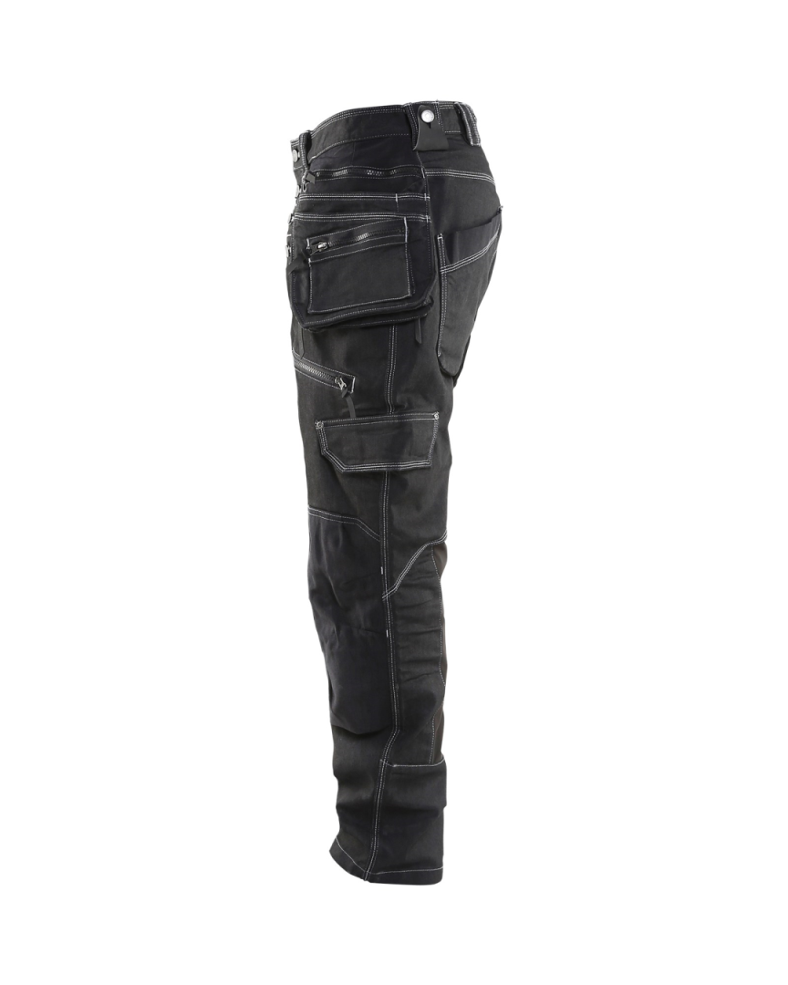 Blaklader Baggy Denim Werkbroek met Knie- Holsterzakken