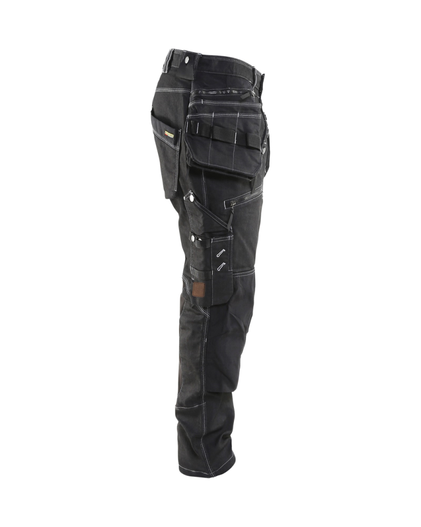 Blaklader Baggy Denim Werkbroek met Knie- Holsterzakken