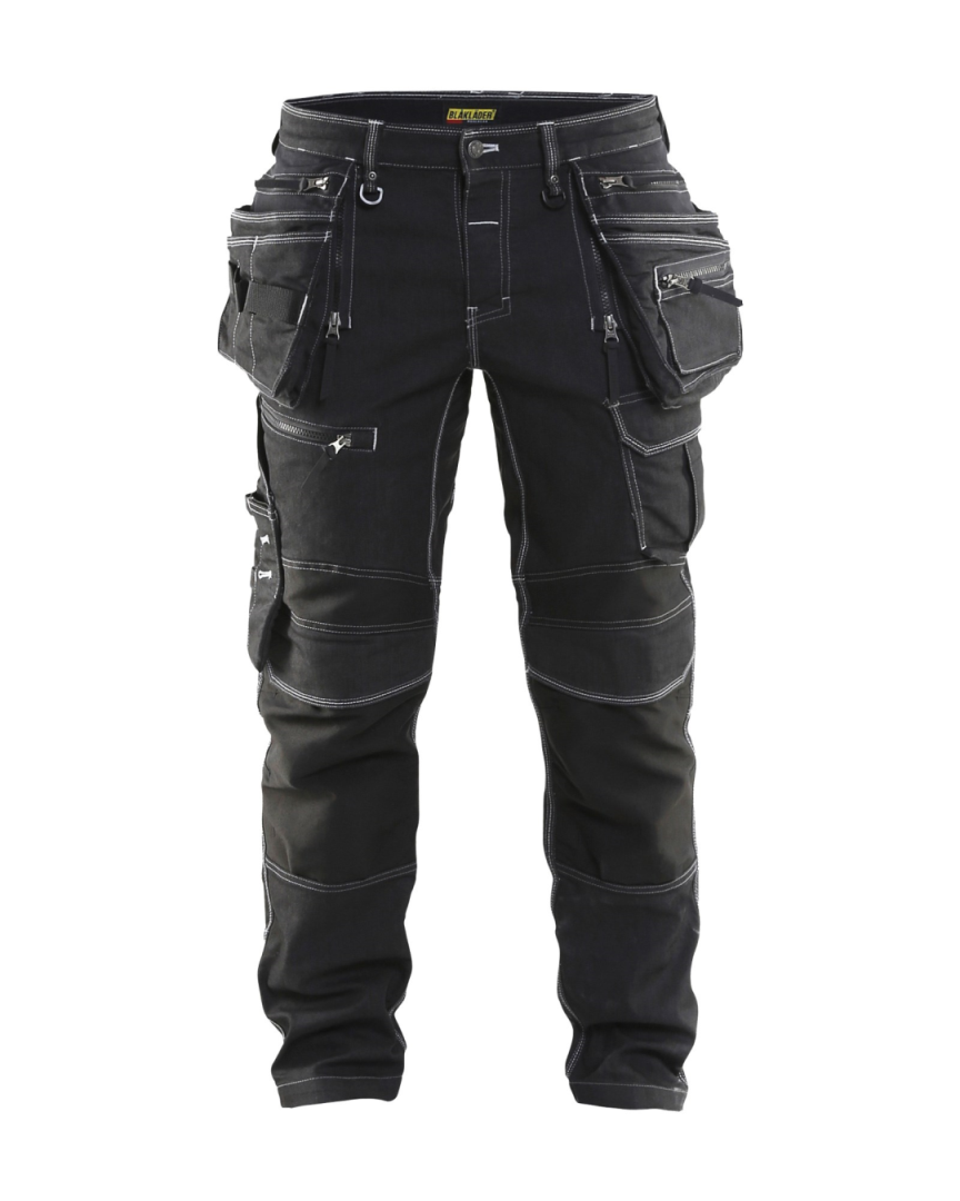 Blaklader Denim Werkbroek met Knie- Holsterzakken