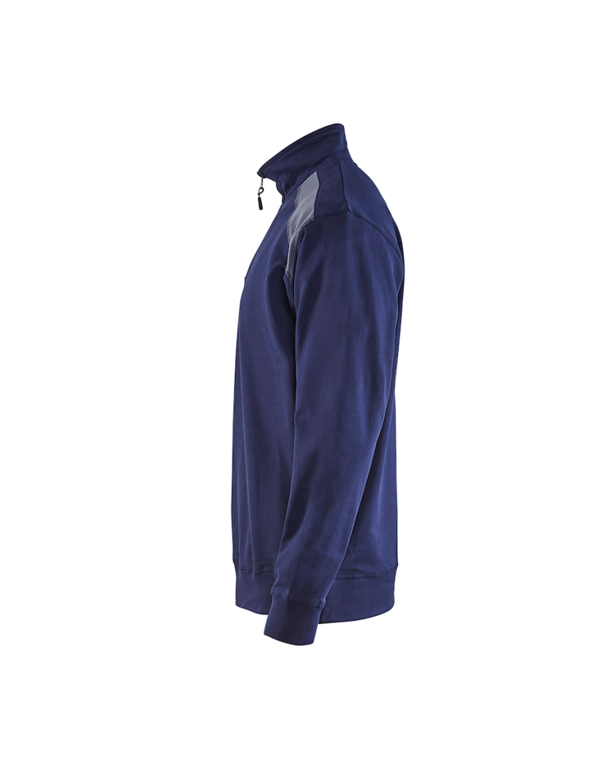 Blaklader Sweatshirt Bi-Color met Halve Rits