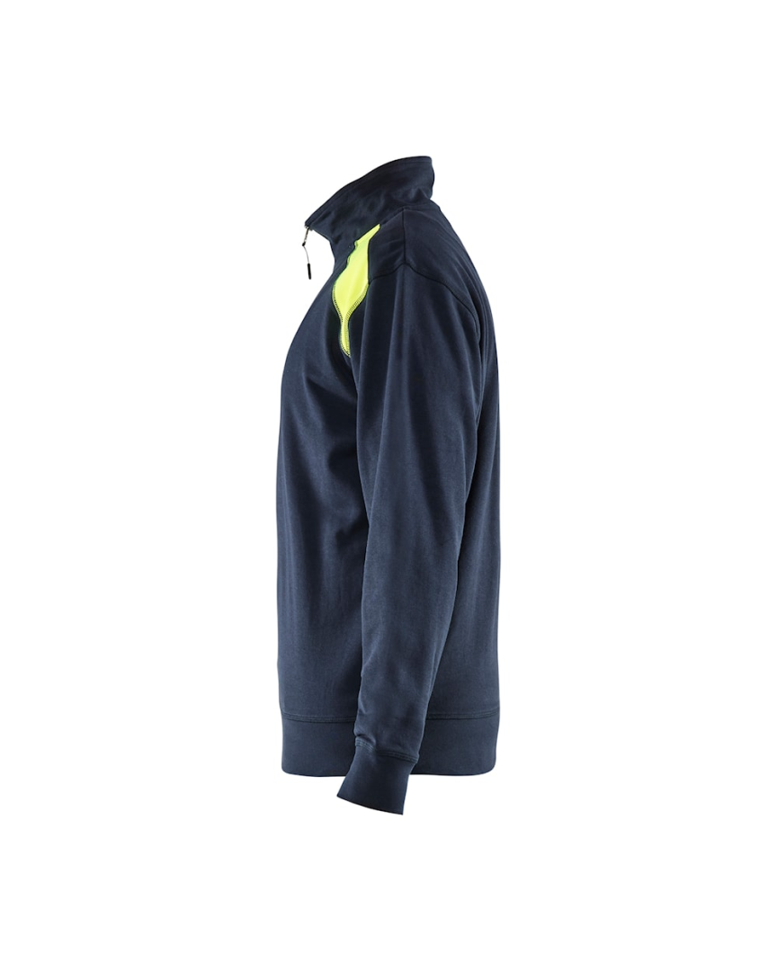Blaklader Sweatshirt Bi-Color met Halve Rits