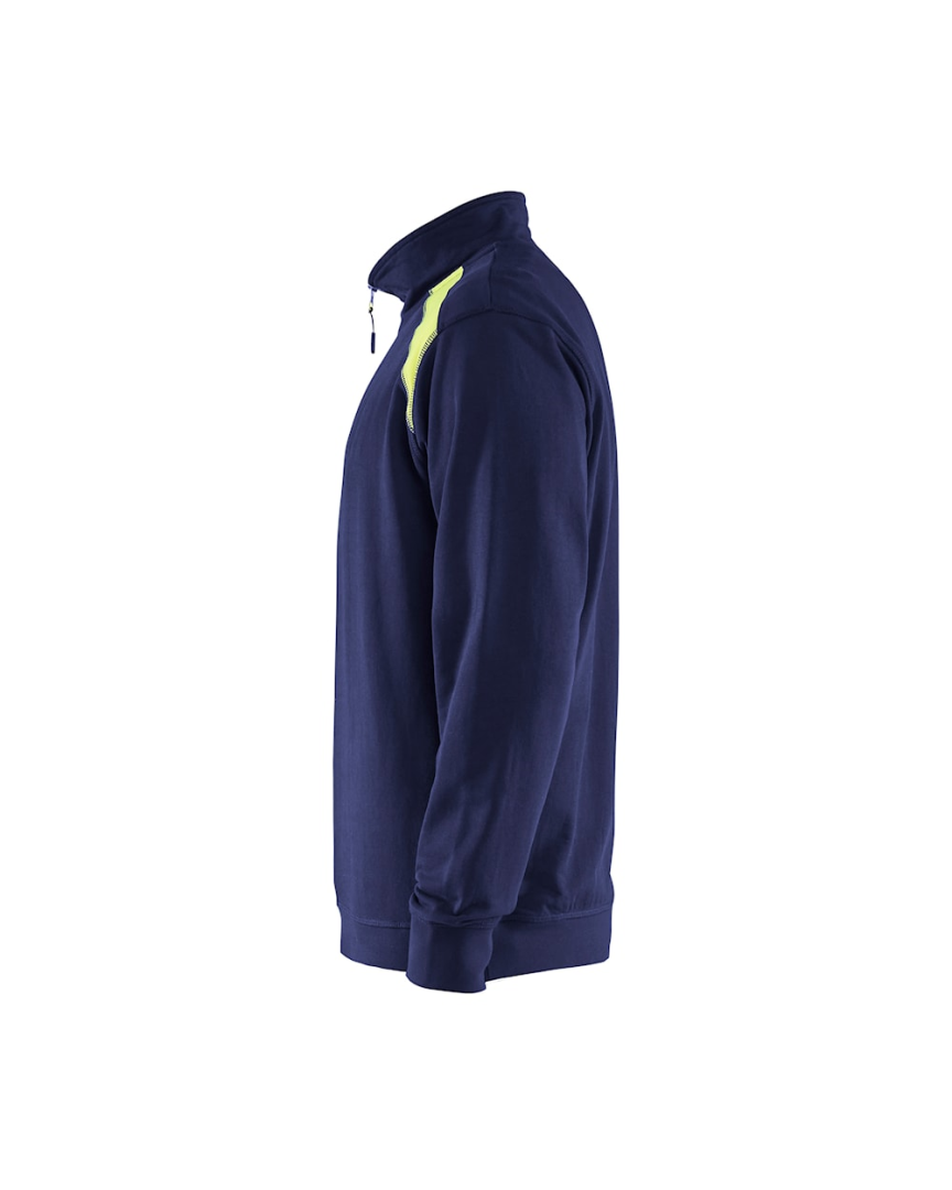 Blaklader Sweatshirt Bi-Color met Halve Rits