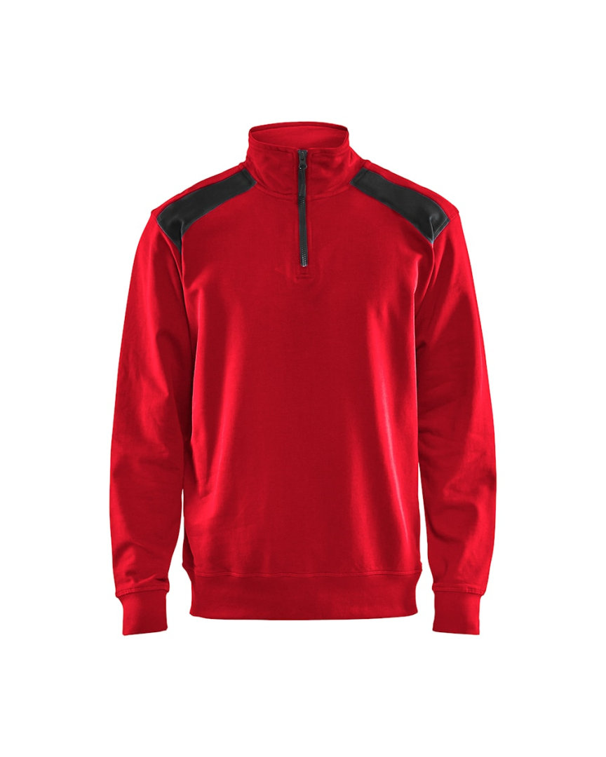 Blaklader Sweatshirt Bi-Color met Halve Rits