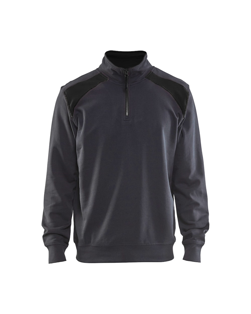 Blaklader Sweatshirt Bi-Color met Halve Rits