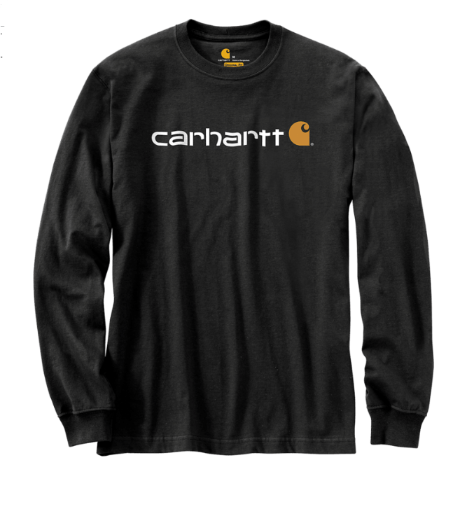 Carhartt Relaxed Fit Heavyweight Long-Sleeve Logo Graphic T-Shirt
