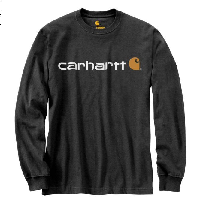 Carhartt Relaxed Fit Heavyweight Long-Sleeve Logo Graphic T-Shirt