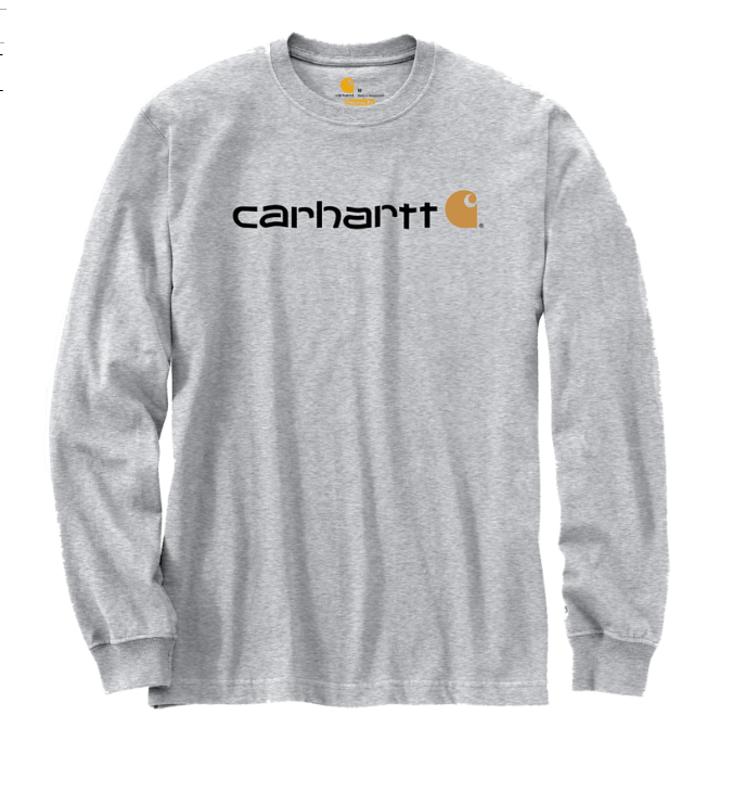 Carhartt Relaxed Fit Heavyweight Long-Sleeve Logo Graphic T-Shirt