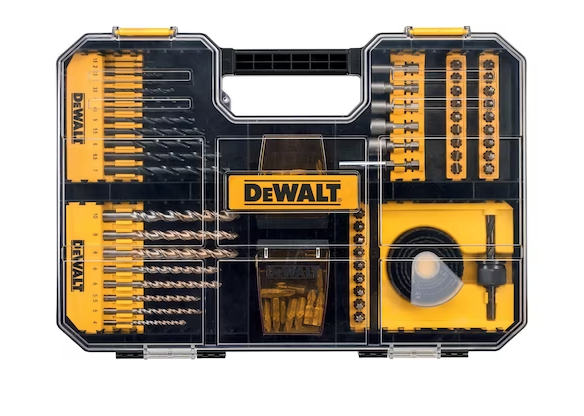 DeWalt 100-Delige Schroef- Boren- En Gatenzagenset In Koffer, Compatible Met TSTAK-Lade