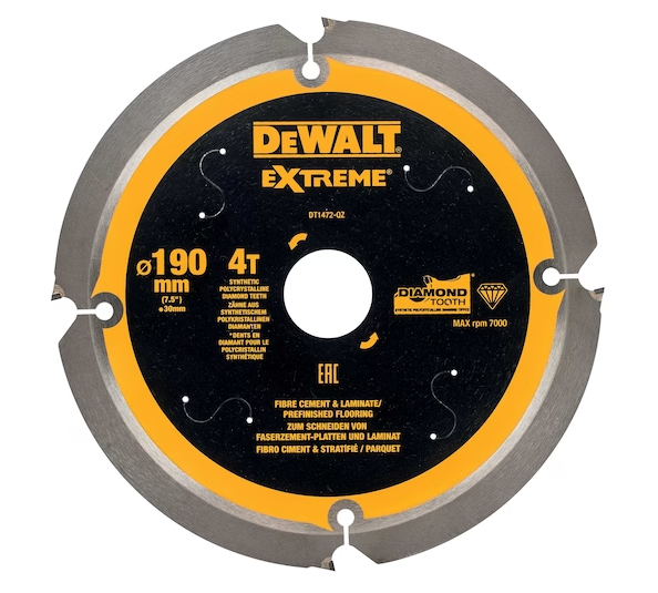 DeWalt Cirkelzaagblad - 190 x 30 x 4t