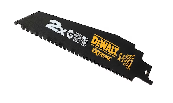 DeWalt Reciprozaagblad - 152 x 4,2mm - Hout met spijkers (5st)