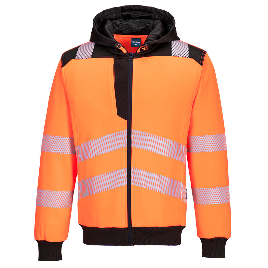Portwest Hi-Vis Zip Front Hoodie