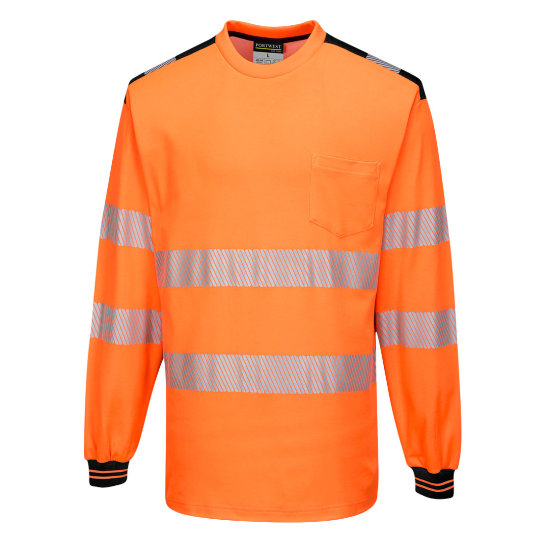 Portwest PW3 Hi-vis T-shirt met lange mouwen