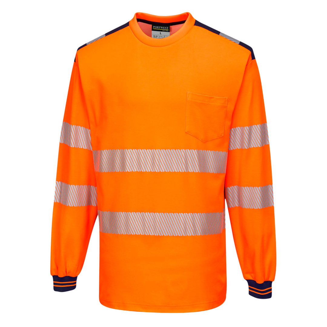 Portwest PW3 Hi-vis T-shirt met lange mouwen