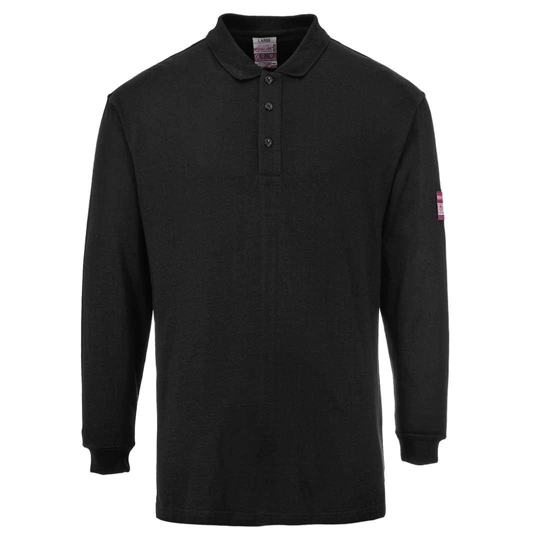 Portwest Vlamvertragende Antistatische Lange Mouw Polo Shirt