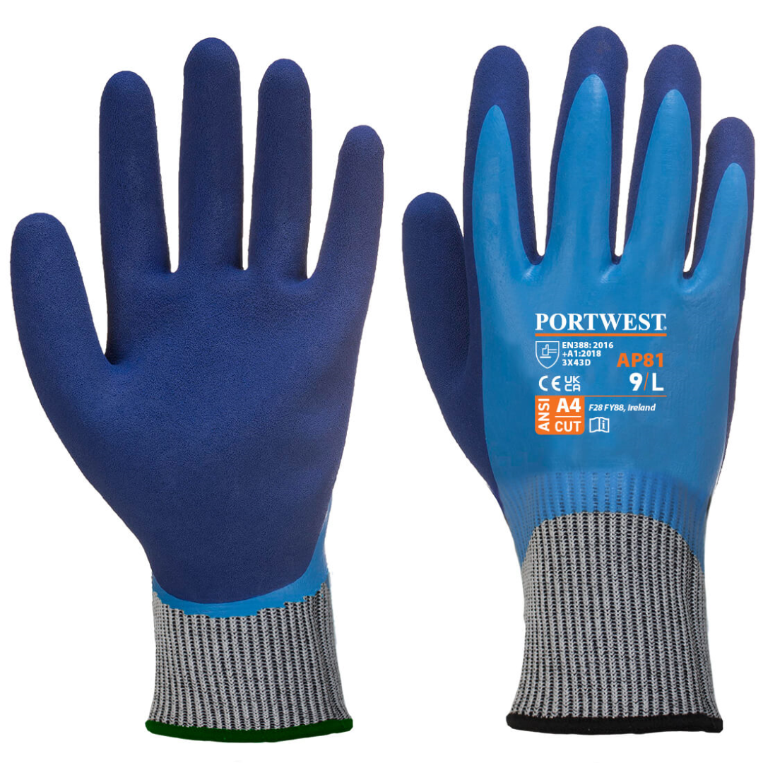 Portwest Vloeistofdichte High Risk Snijbestendige Handschoenen