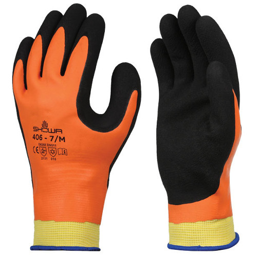 Showa 406 Latex Gevoerde Handschoenen