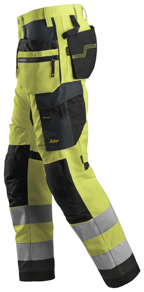 Snickers AllroundWork, High-Vis Werkbroek+ met Holsterzakken, Klasse 2