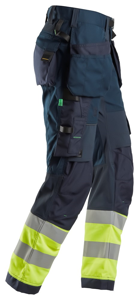 Snickers FlexiWork High-Vis Werkbroek met Holsterzakken