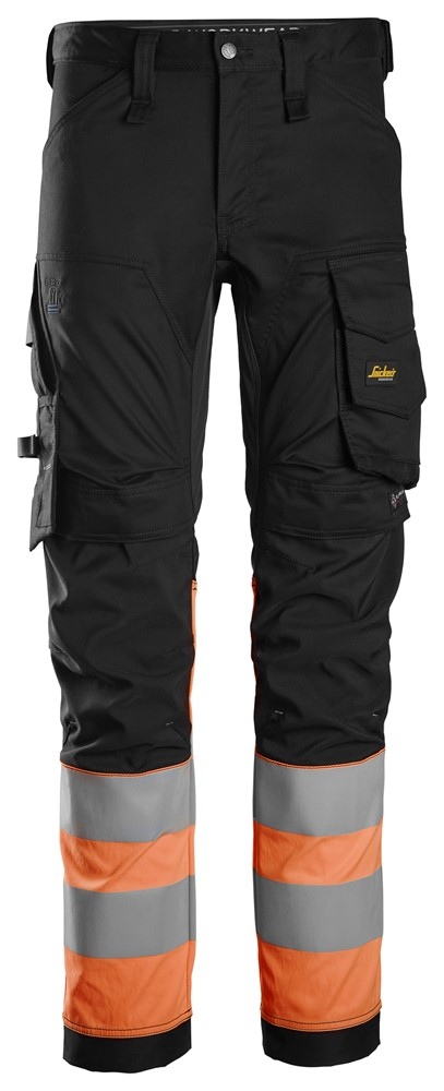 Snickers High-Vis Stretch Werkbroek Klasse 1