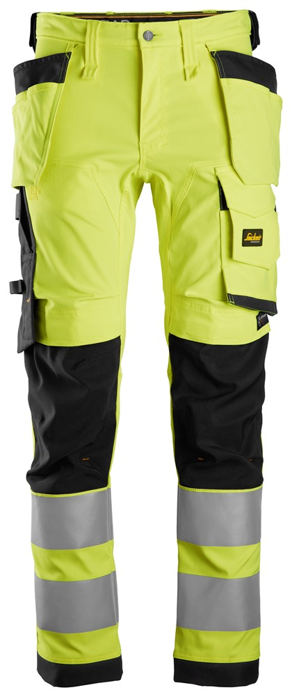 Snickers High-Vis Werkbroek met Knie- Holsterzakken