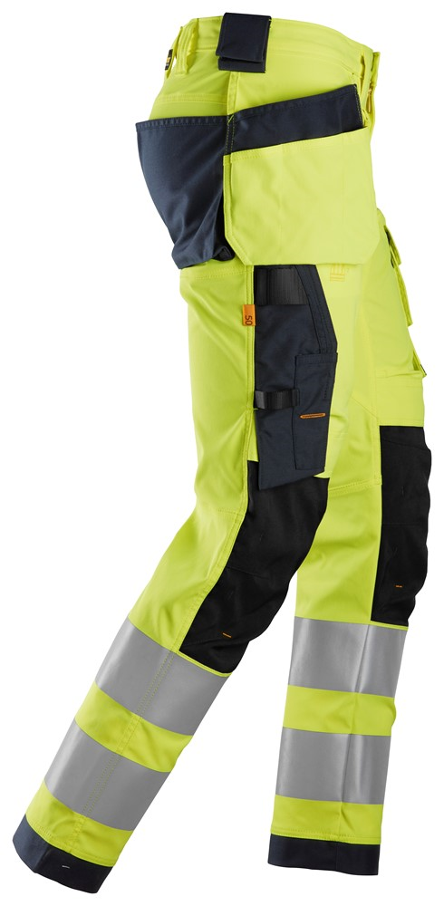 Snickers High-Vis Werkbroek met Knie- Holsterzakken