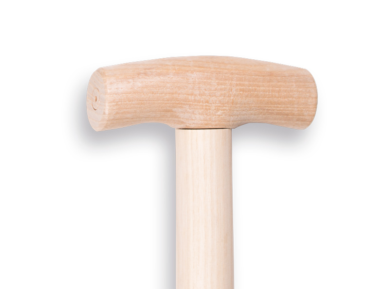 Zwanenhalsspade Atlas Diamant gepolijst blad , met Hickory 80cm T-steel