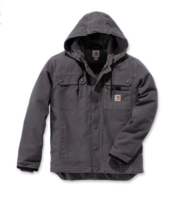 Carhartt Relaxed Fit Washed Duck Sherpa-Lined Utility Jacket