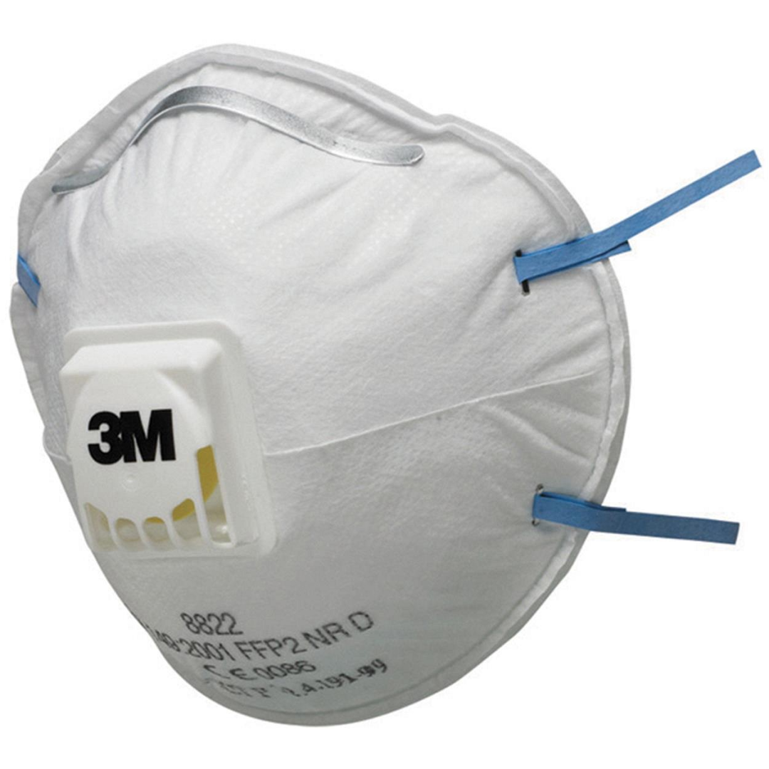 3M 8822 Stofmasker FFP2 NR D met Uitademventiel