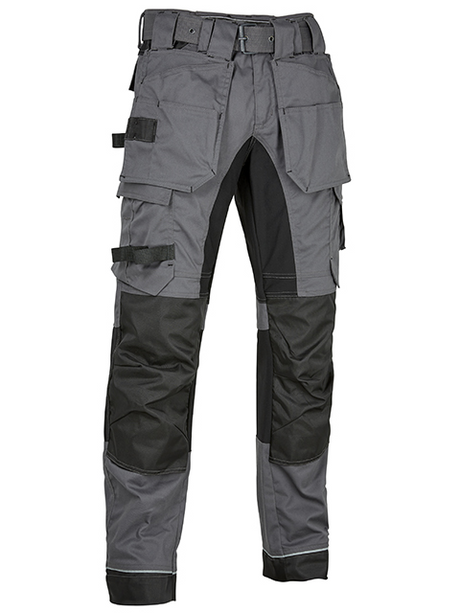 4.Work Madrid Werkbroek met Knie- Holsterzakken Incl. Riem