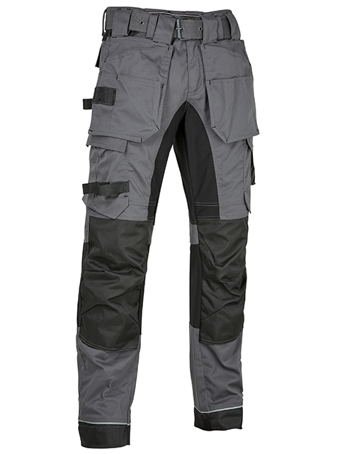 4.Work Madrid Werkbroek met Knie- Holsterzakken Incl. Riem