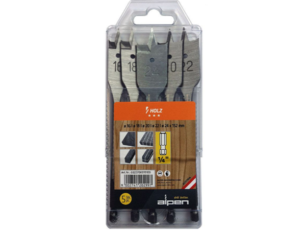 Alpen Speedboorset 5-delig