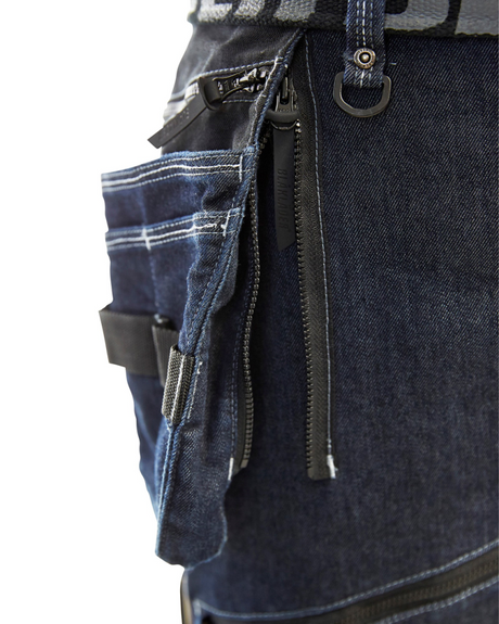 Blaklader Baggy Denim Werkbroek met Knie- Holsterzakken