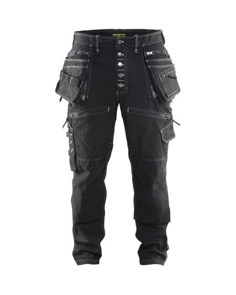 Blaklader Baggy Denim Werkbroek met Knie- Holsterzakken