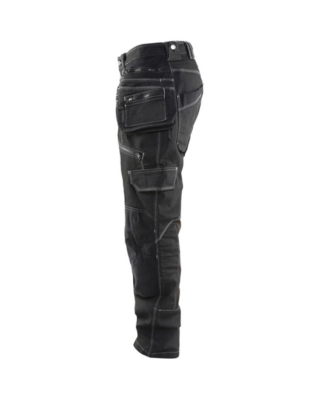 Blaklader Baggy Denim Werkbroek met Knie- Holsterzakken