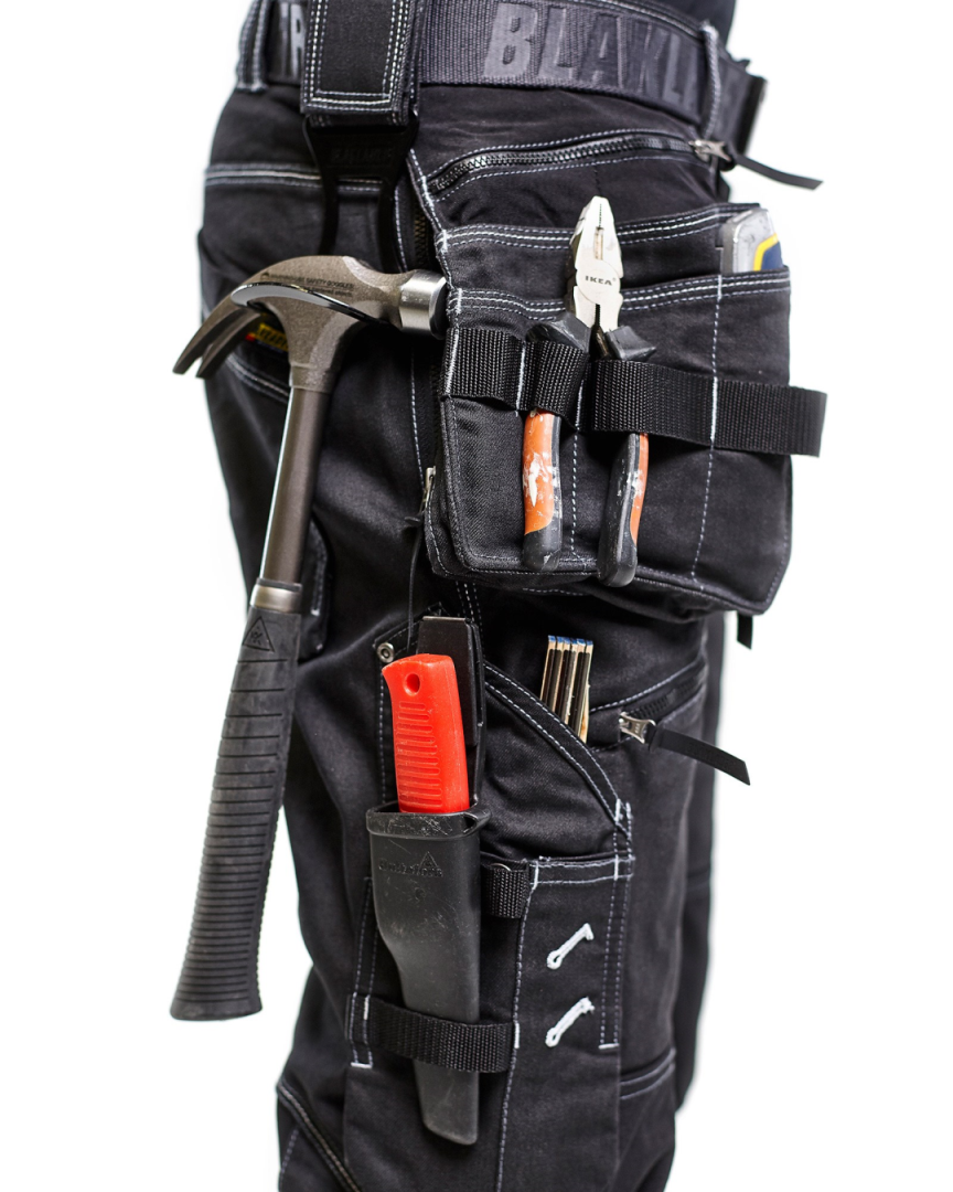 Blaklader Baggy Denim Werkbroek met Knie- Holsterzakken