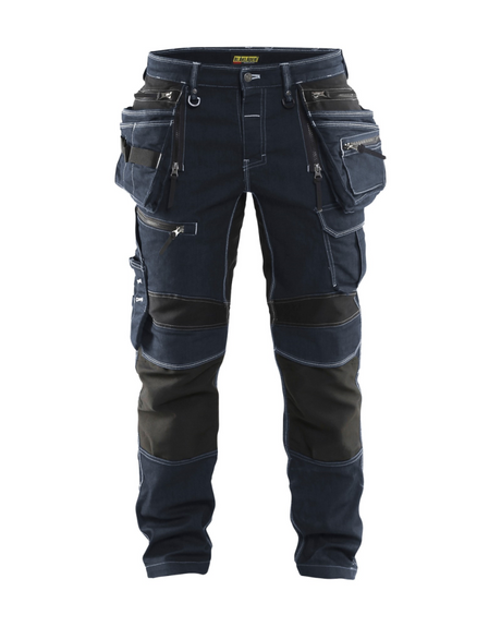 Blaklader Denim Werkbroek met Knie- Holsterzakken