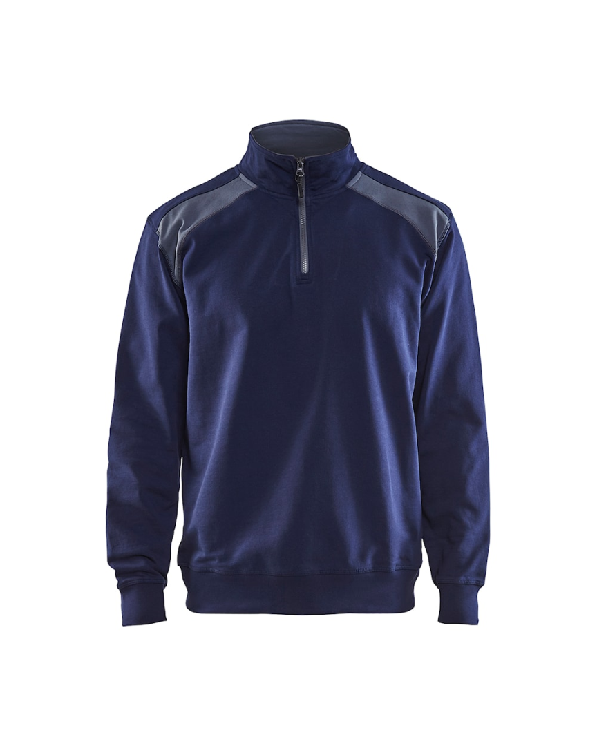 Blaklader Sweatshirt Bi-Color met Halve Rits