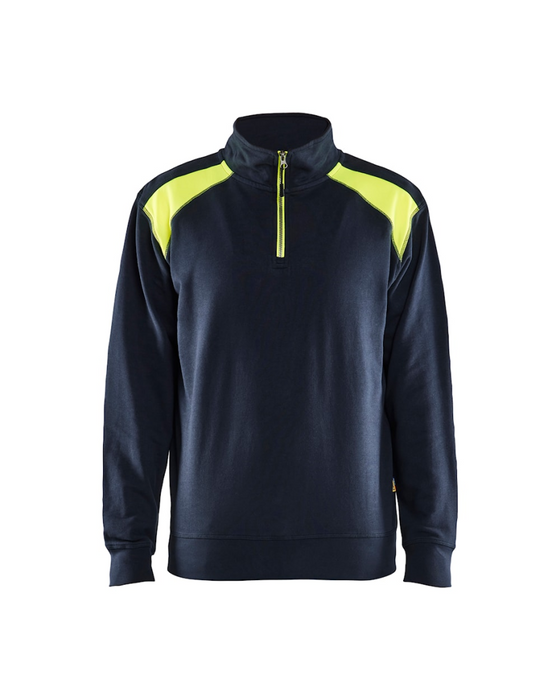 Blaklader Sweatshirt Bi-Color met Halve Rits