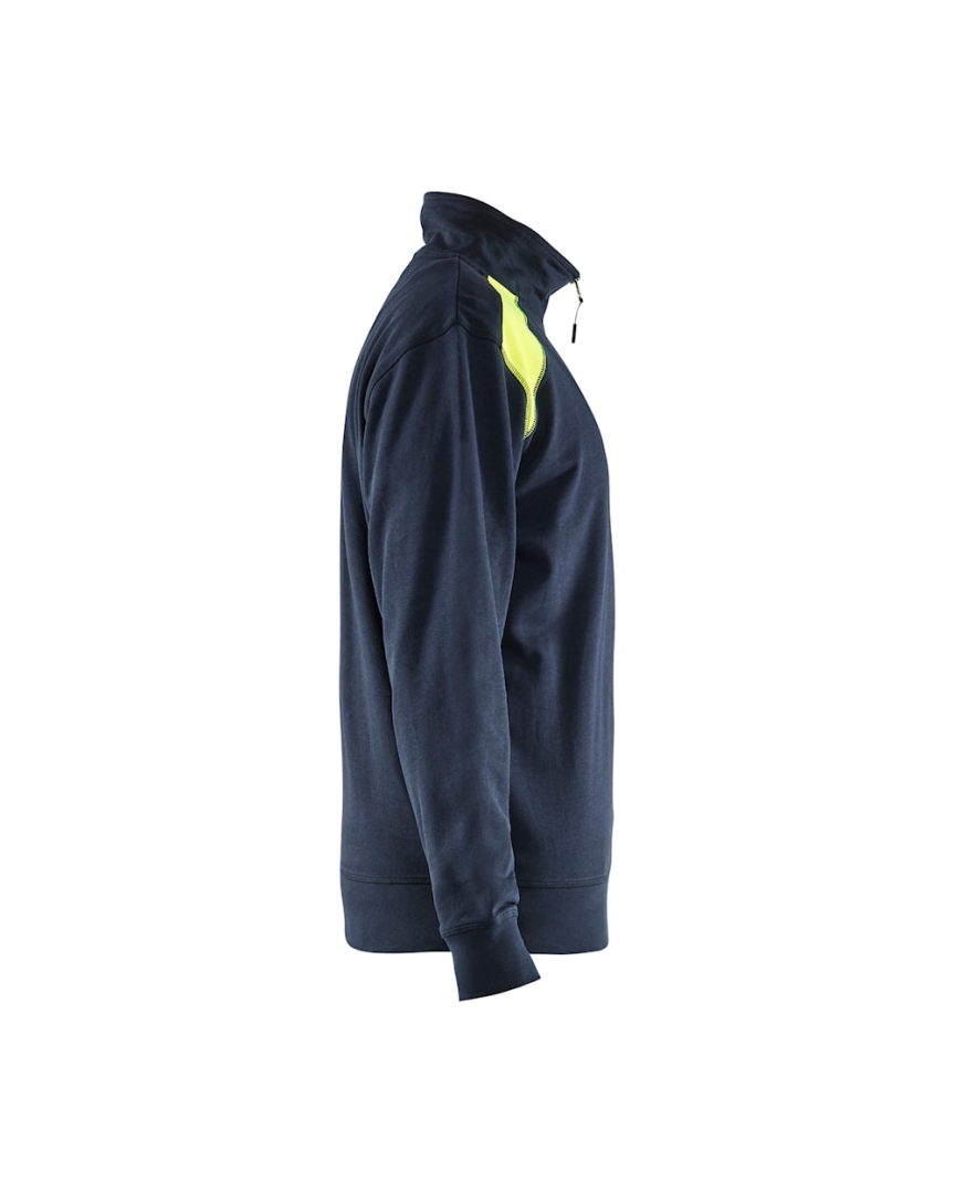 Blaklader Sweatshirt Bi-Color met Halve Rits