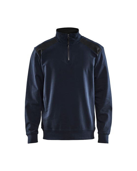 Blaklader Sweatshirt Bi-Color met Halve Rits