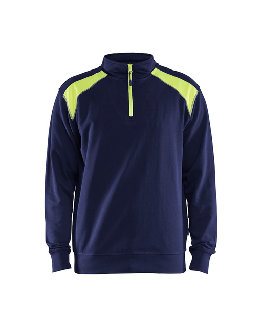 Blaklader Sweatshirt Bi-Color met Halve Rits