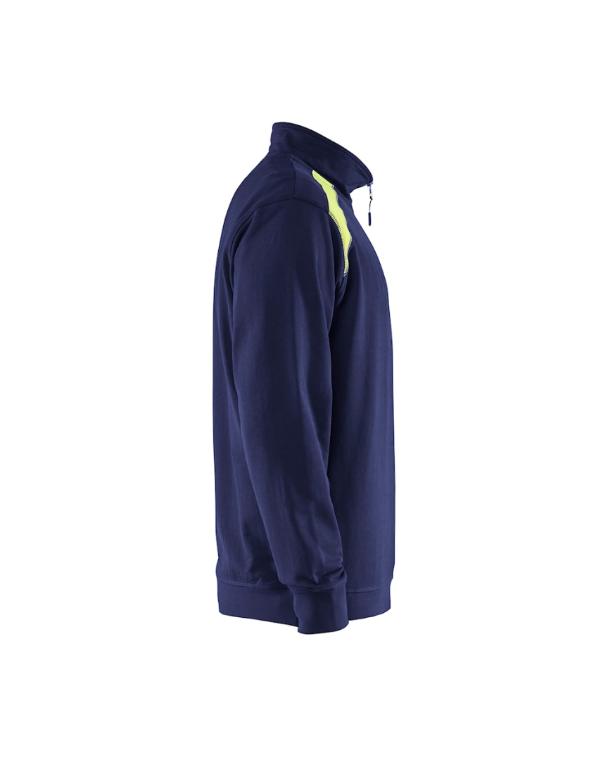 Blaklader Sweatshirt Bi-Color met Halve Rits