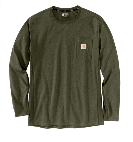 Carhartt Force T-shirt Lange Mouwen met Borstzak