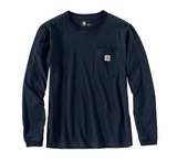 Carhartt T-Shirt Met Lange Mouwen en Borstzak