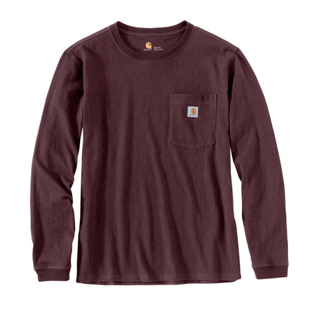 Carhartt T-Shirt Met Lange Mouwen en Borstzak