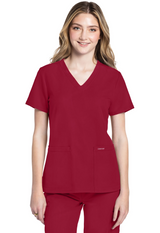 Cherokee 2 pocket V-Neck Top