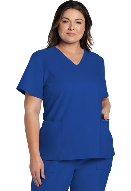 Cherokee 2 pocket V-Neck Top