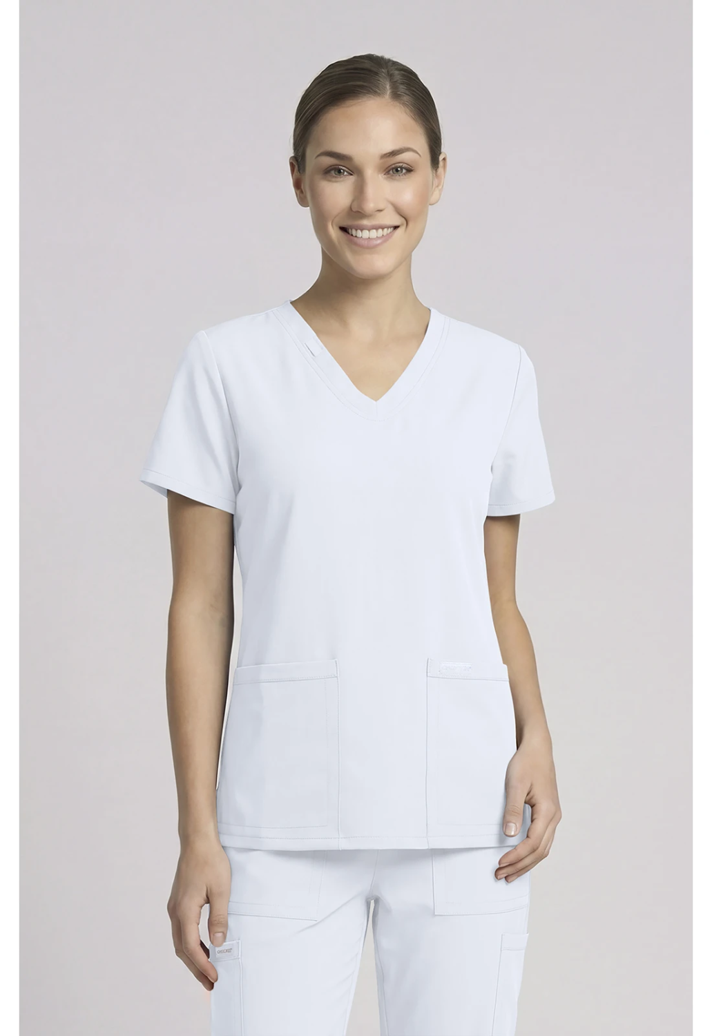 Cherokee 2 pocket V-Neck Top